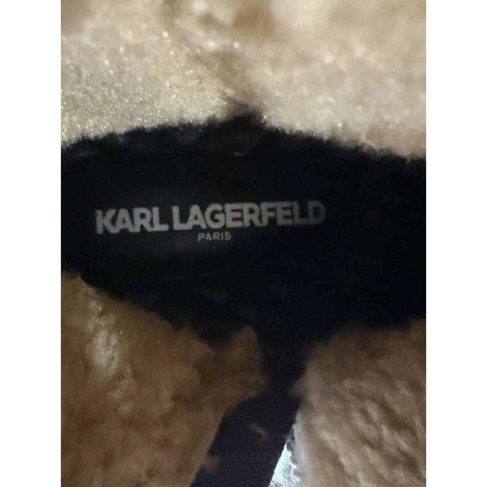Karl Lagerfeld faux shearling